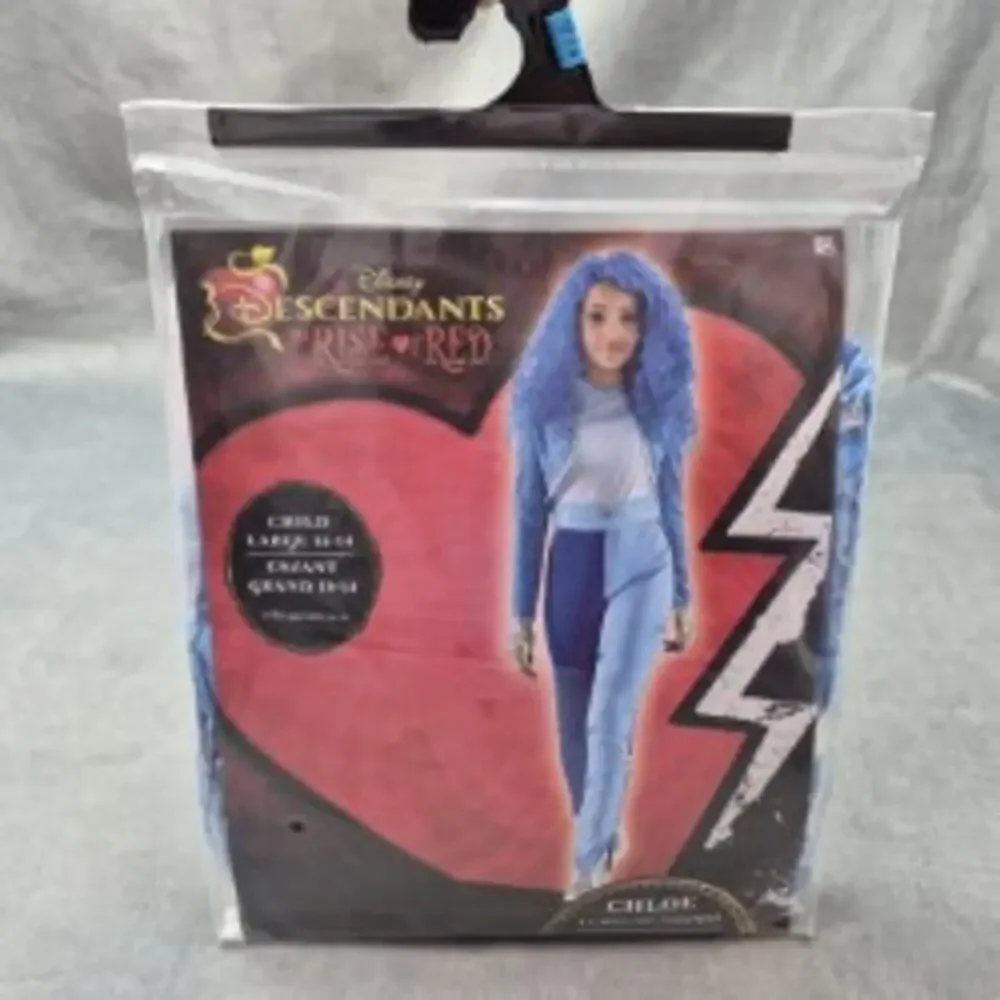 Disney Descendants Rise Of Red Chloe Child Costume Halloween Cosplay Dress Up L - Picture 1 of 7